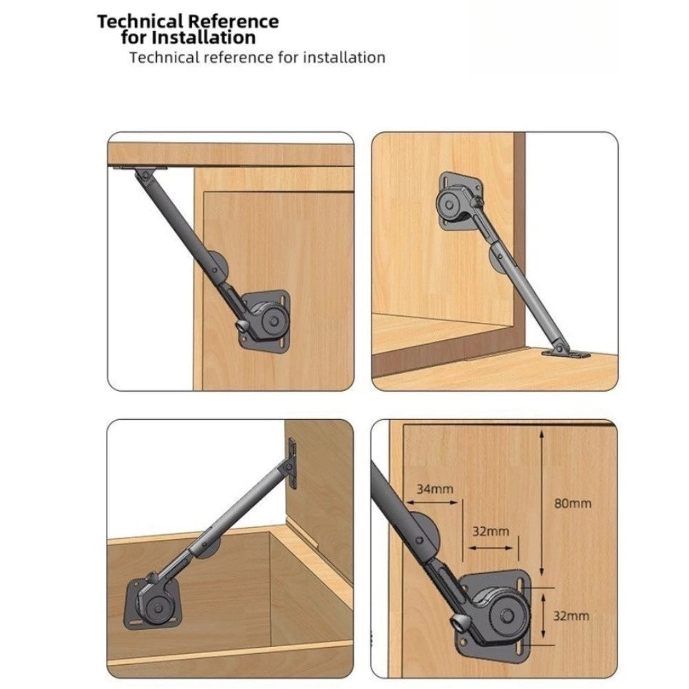 Zinc Alloy Hydraulic Hinges for Cabinet Doors (19mm Max Adjustment)