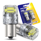 2X 1156 White LED Turn Signal Light Bulb for Auto (Error Free, CANBUS)