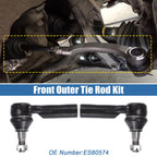 2X Front Outer Tie Rod End Link for Dodge Ram 1500 (2006–2010) No. ES80574