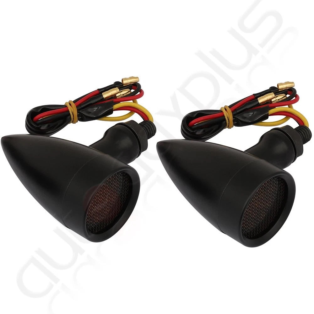 2X LED Bullet Turn Signal Tail Light Indicators for Motorcycle