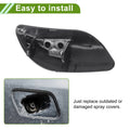 Washer Nozzle Cover Cap for Porsche Cayenne 2008-2010 (2 x Black)