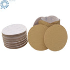 Set of 100 6" 180 Grit No-Hole Hook Loop Sanding Discs