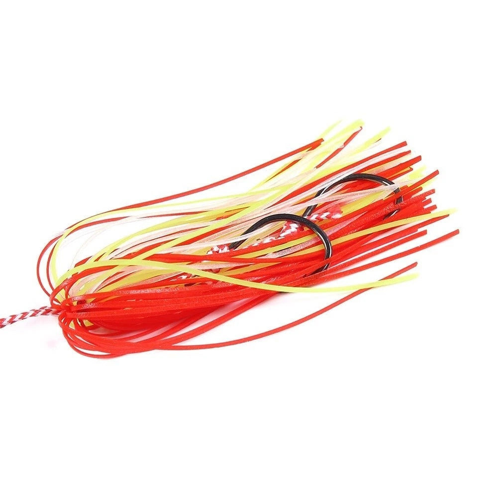 Weighted Glow Lure Round Head with Silicone Skirt for Saltwater Fishing