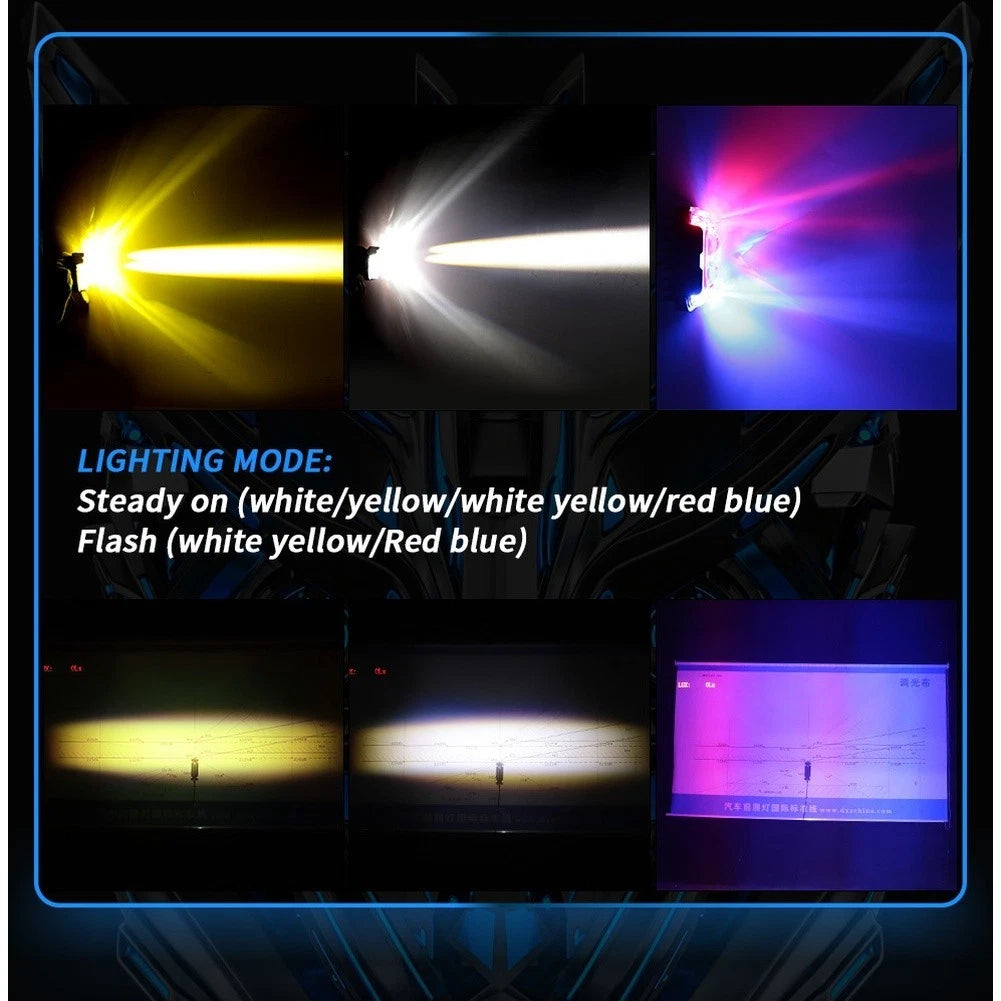 LED Fog Light for Motorcycle (Dual Mode, 27W, IP65 Rated)