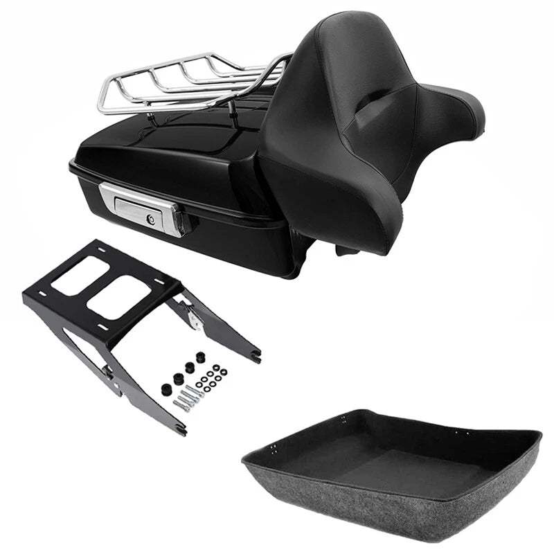 Chopped Trunk Backrest Rack Mount for Harley Sport Glide (2018–2021)