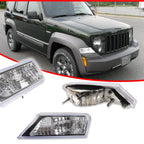 Clear Silver Corner Parking Signal Lights for Jeep Liberty (2008–2012)