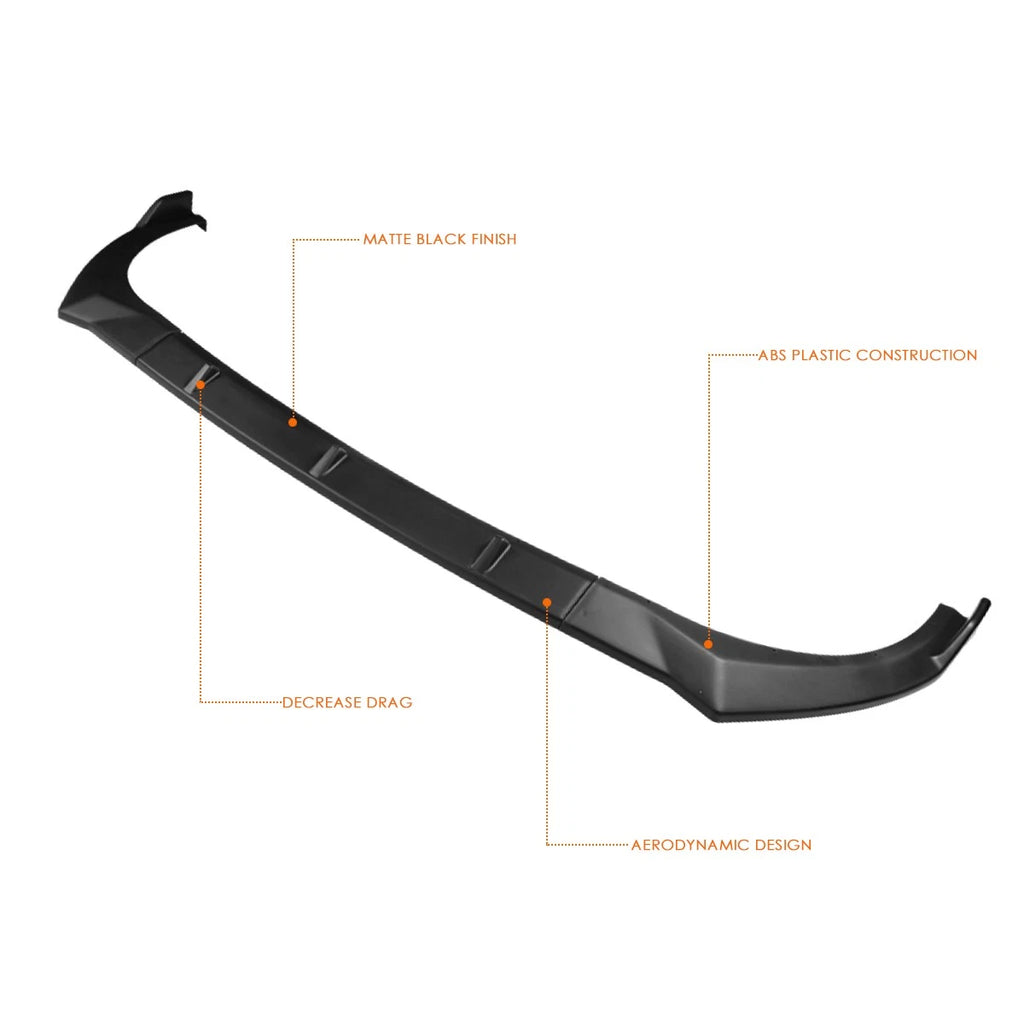 Matte Black Front Bumper Body Kit Lower Splitter Spoiler Lip for Elantra (2021–2022)