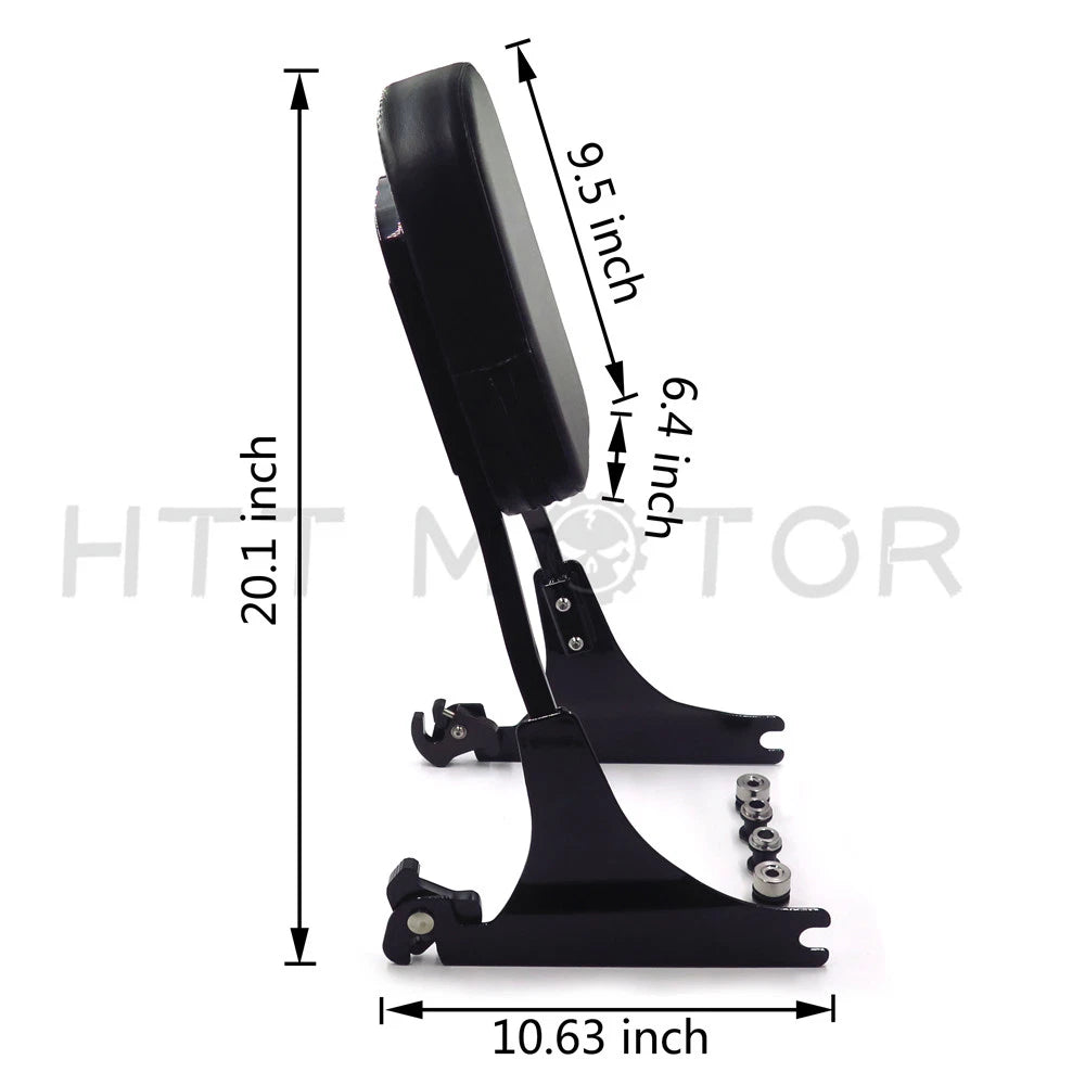 Detachable Backrest Sissy Bar for Harley Softail (1984–1999, 2005–Later)