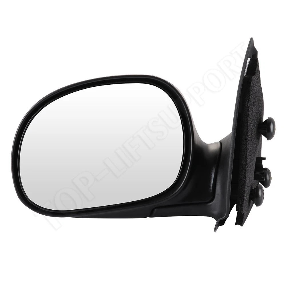 Power Black Manually Folding Side Mirrors for Ford F-150 (1997–2004)