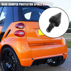 2pcs Black Rear Bumper Protector Guard for Mercedes-Benz Smart Fortwo (2007–2014)