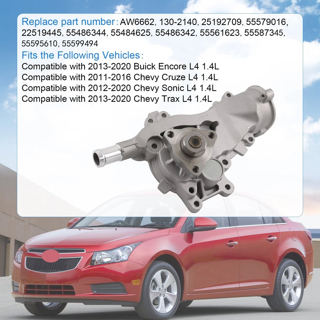 Water Pump for Buick Encore, Chevrolet Trax (2013-2020)
