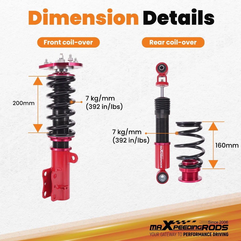 Coilovers 24 Way Damper Shock Struts for Chevrolet Cobalt (2005–2010)
