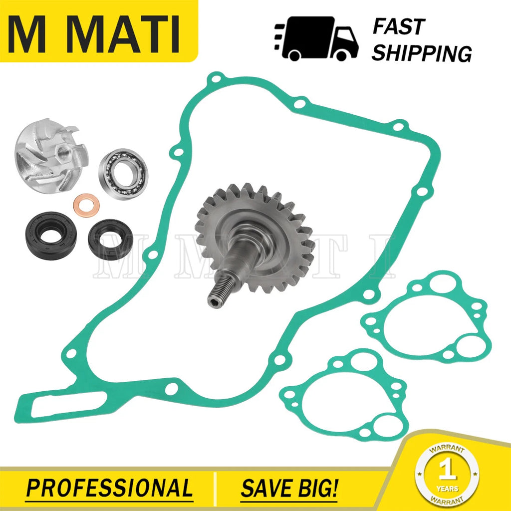Water Pump Impeller & Shaft Gear Seal Gaskets for Honda CR125R (1997–2004)