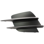 Replacement Black Textured Polypropylene Front Driver Side Bumper Cover Grille