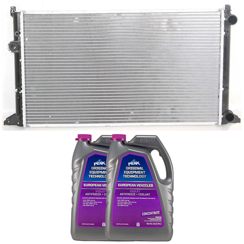 Set of 2 Radiators for VW Jetta Golf Cabrio (1995–1997)