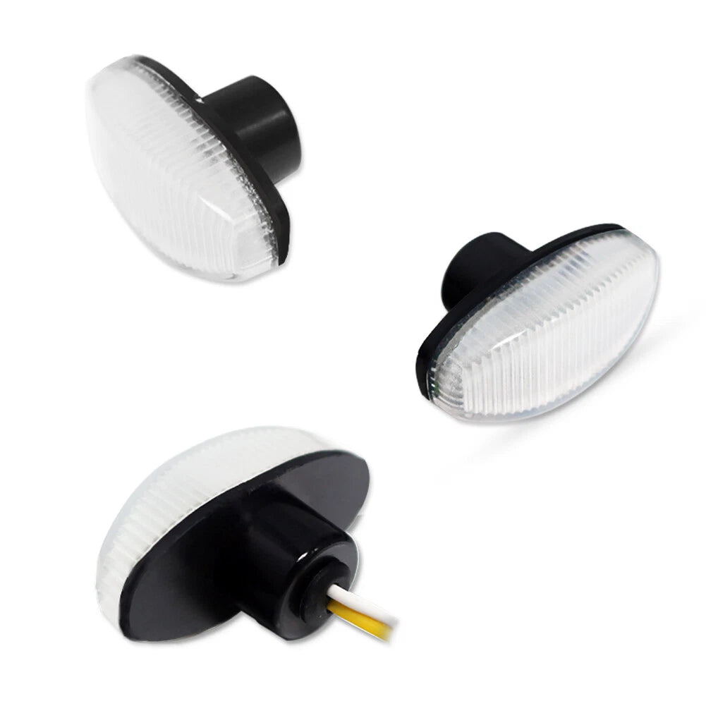 2pc Clear Lens Bright White LED Front Side Marker Lights for Ford Raptor (2010–2014)