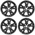 4 Black 17" Wheel Skins Hub Caps Full Covers fit Aluminum Rim for 2016 2017 Equi