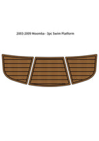 3pc Swim Platform Step Pad for Moomba (2003–2009) - EVA Foam Teak Deck Mat