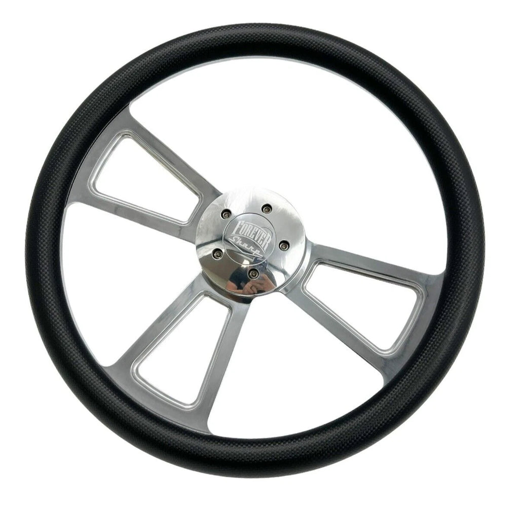 18 Inch Steering Wheel Carbon Fiber Vinyl Wrap for Peterbilt Kenworth (2005–2015)