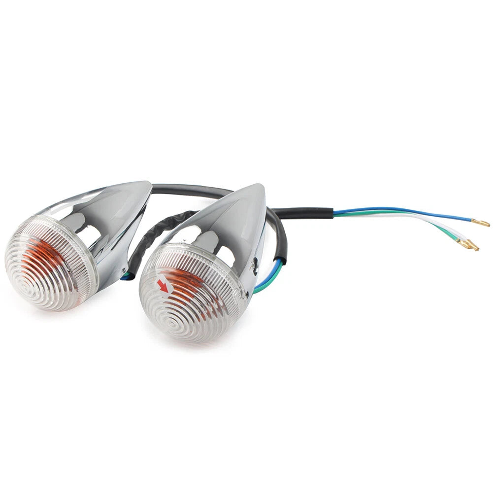 1 Pair Clear Turn Signal Lights for Yamaha XV1900 (2006–2013)