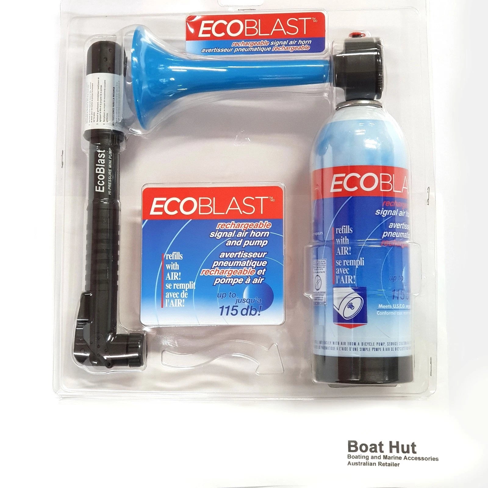 ECOBLAST Signal Air Horn & Pump Kit for RWB6906 (Rechargeable 115db)