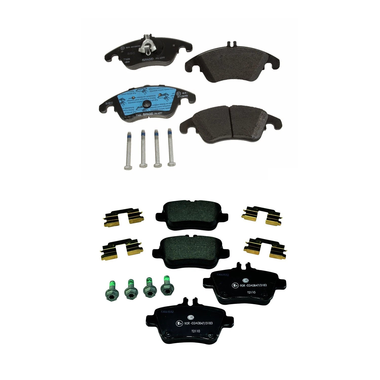 Disc Brake Pads Kit for Benz R172 SLC300 SLK350 (2012–2016)
