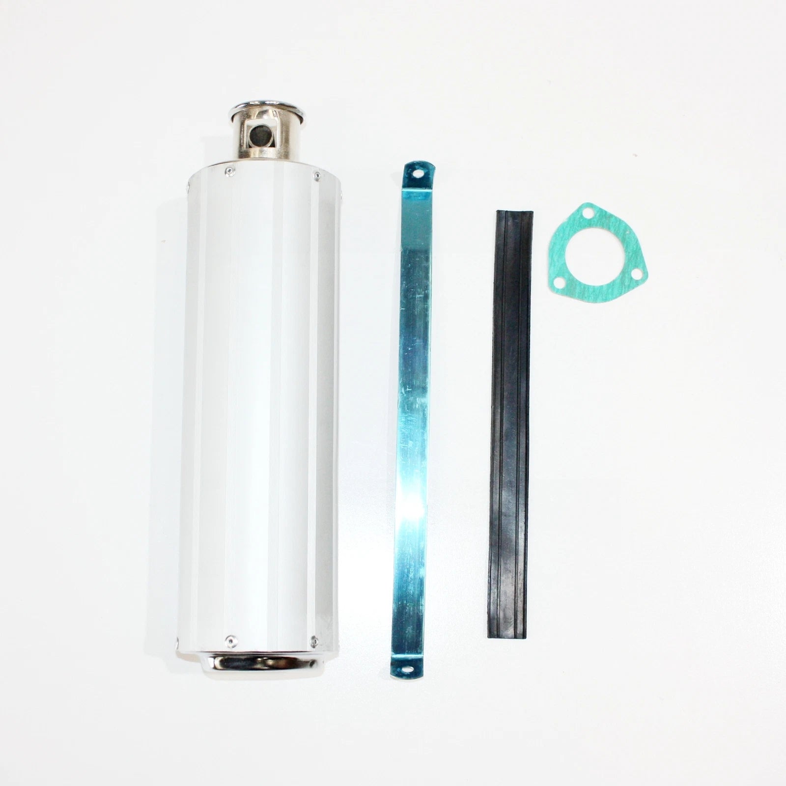 Alloy Exhaust Muffler + Clamp for 200cc 250cc 300cc Quad Dirt Bike ATV Buggy