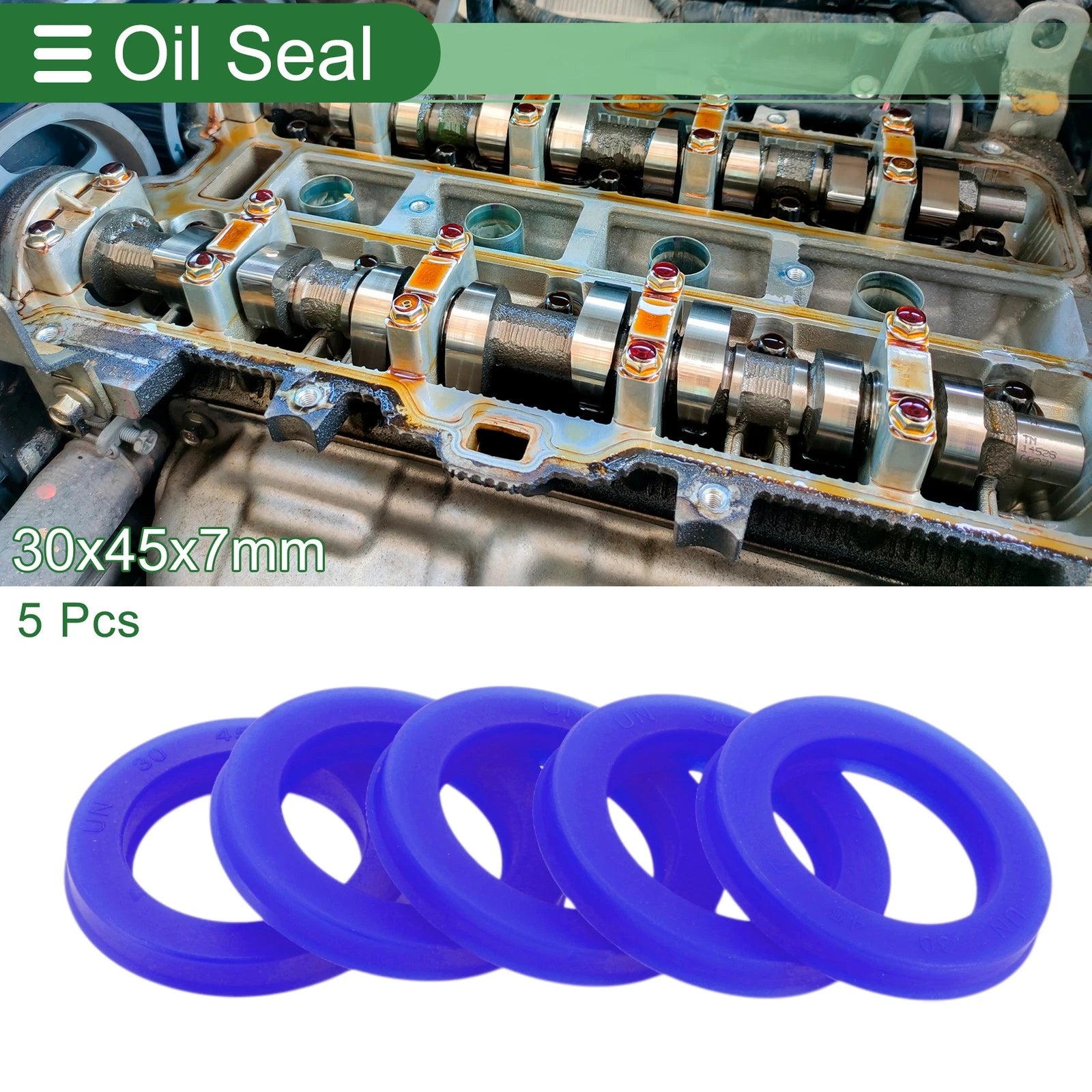 Set of 5 Oil Seal Rotary Shaft Seal 30x45x7mm for Various Models