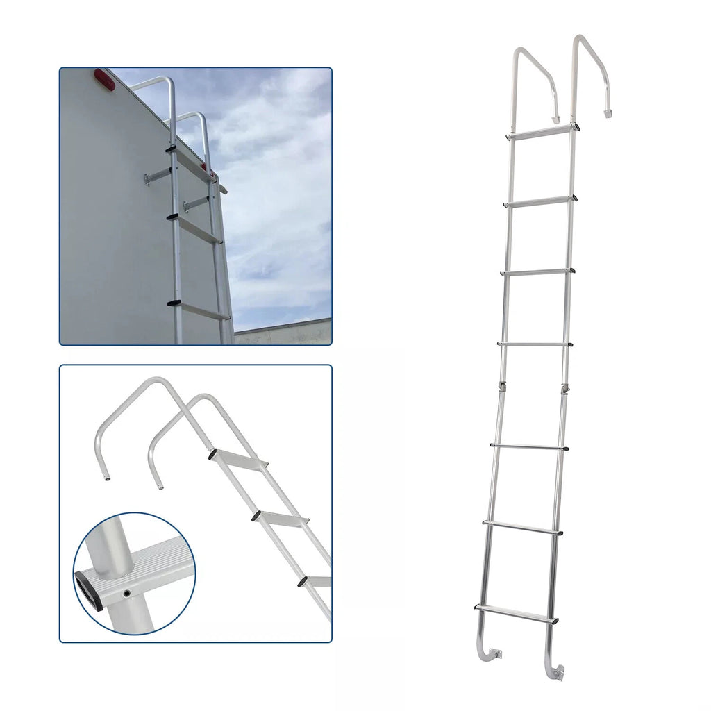 Universal 105" Exterior Rear RV Ladder for RVs (Aluminium Assembly # LA-401)