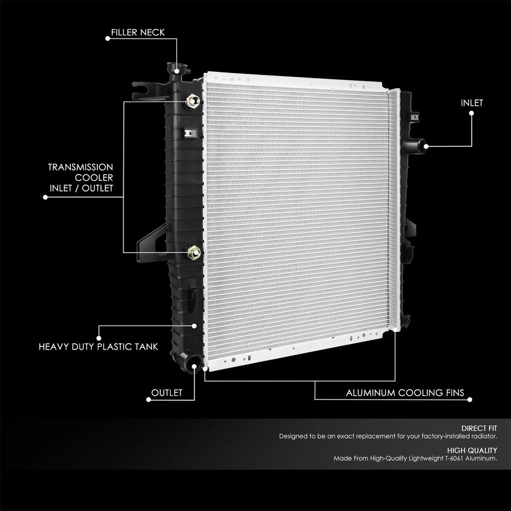 Full Aluminum Core Radiator for Ford Ranger/Mazda B3000 (1998–2011) DPI 2173