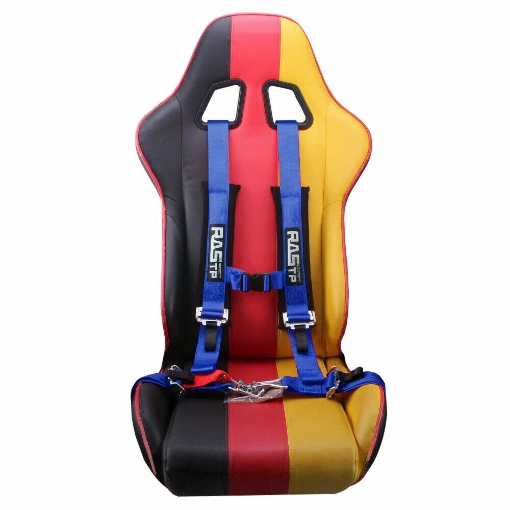 2 Inch Blue 4 Point Camlock Quick Release Racing Harness