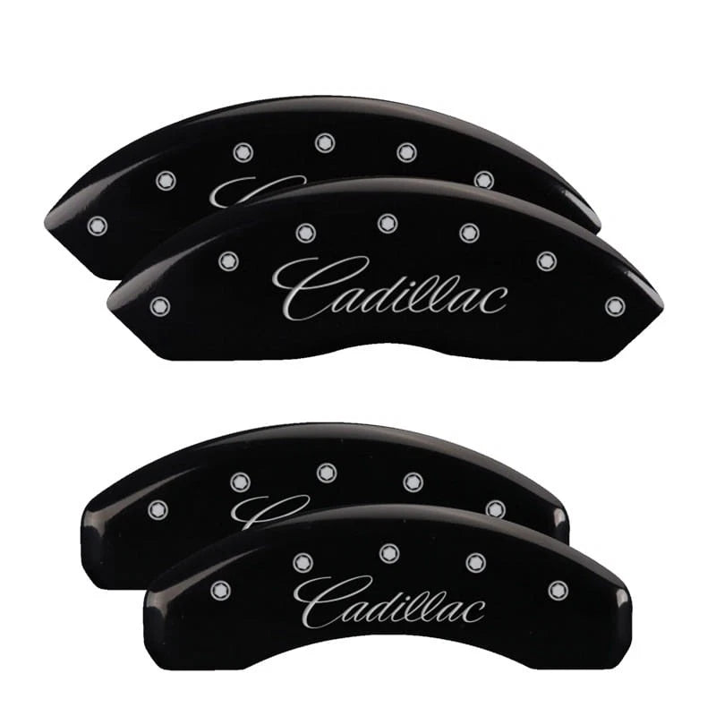 Set of 4 Black Caliper Covers for 2006–2011 Cadillac DTS by MGP