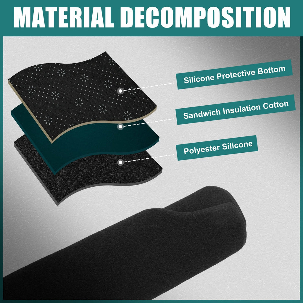 Dashboard Cover for Nissan Serena (2023) - Black Polyester Non-Slip Mat