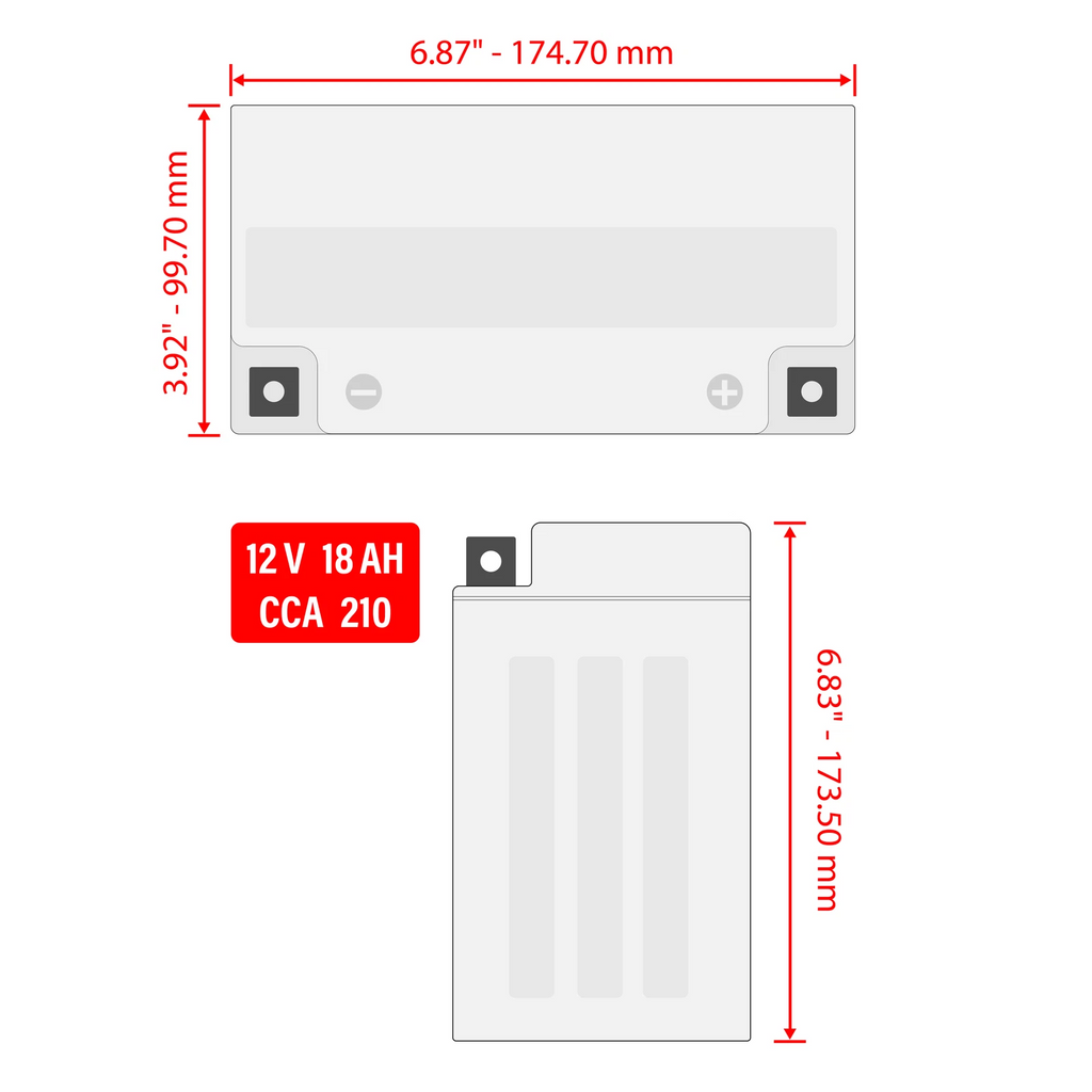 AGM Battery for Yamaha Waverunner VXR WRB650 WRB700 (1993–1995)