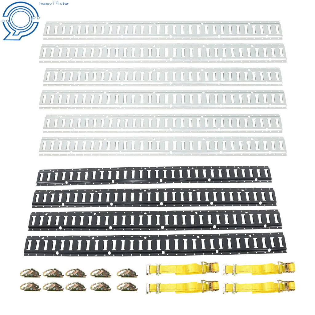 Set of 24 Ratchet Straps with Steel Rails and O-Rings