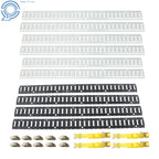 Set of 24 Ratchet Straps with Steel Rails and O-Rings