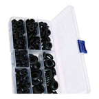 260pcs Black Rubber Grommet Kit for Auto RV Marine Wiring Protection