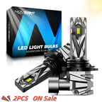 2X 9005 LED Headlight Bulbs for NOVSIGHT (6500K, 16000LM)
