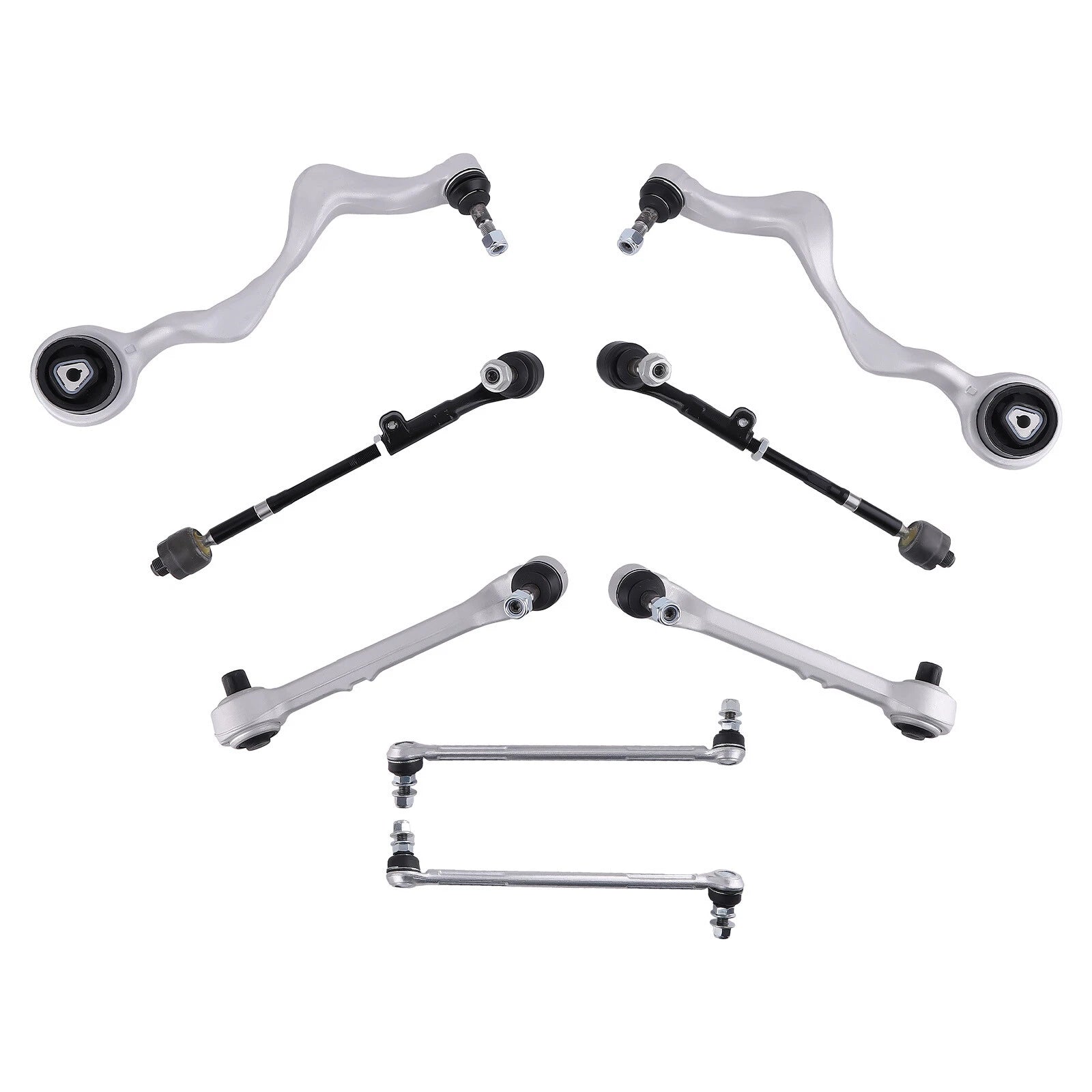 8PCS Front Lower Rearward & Forward Control Arm for BMW 3 Series E90 (2007–2013)