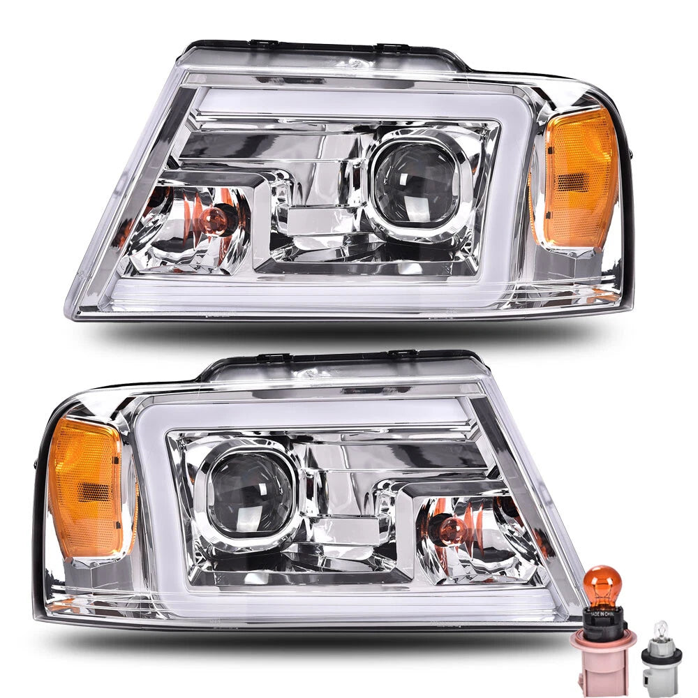 Projector LED DRL Headlights Assembly for Ford F150 (2004–2008)