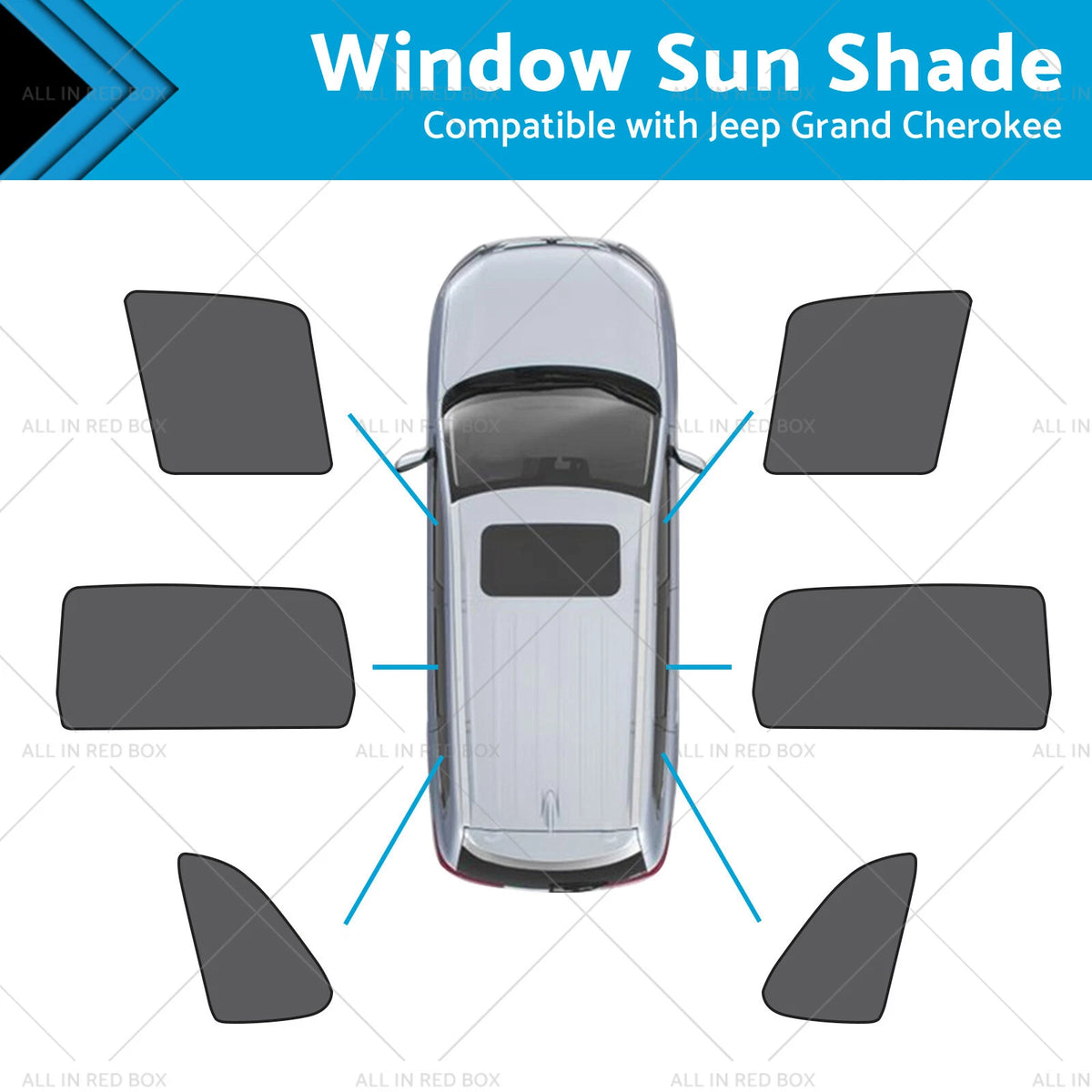 Magnetic Mesh Sun Shade for Jeep Grand Cherokee (2011–2023)