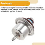 Fuel Pressure Regulator for Chevrolet Silverado 1500 (2003–2004) No. 2171582 20-70 Psi