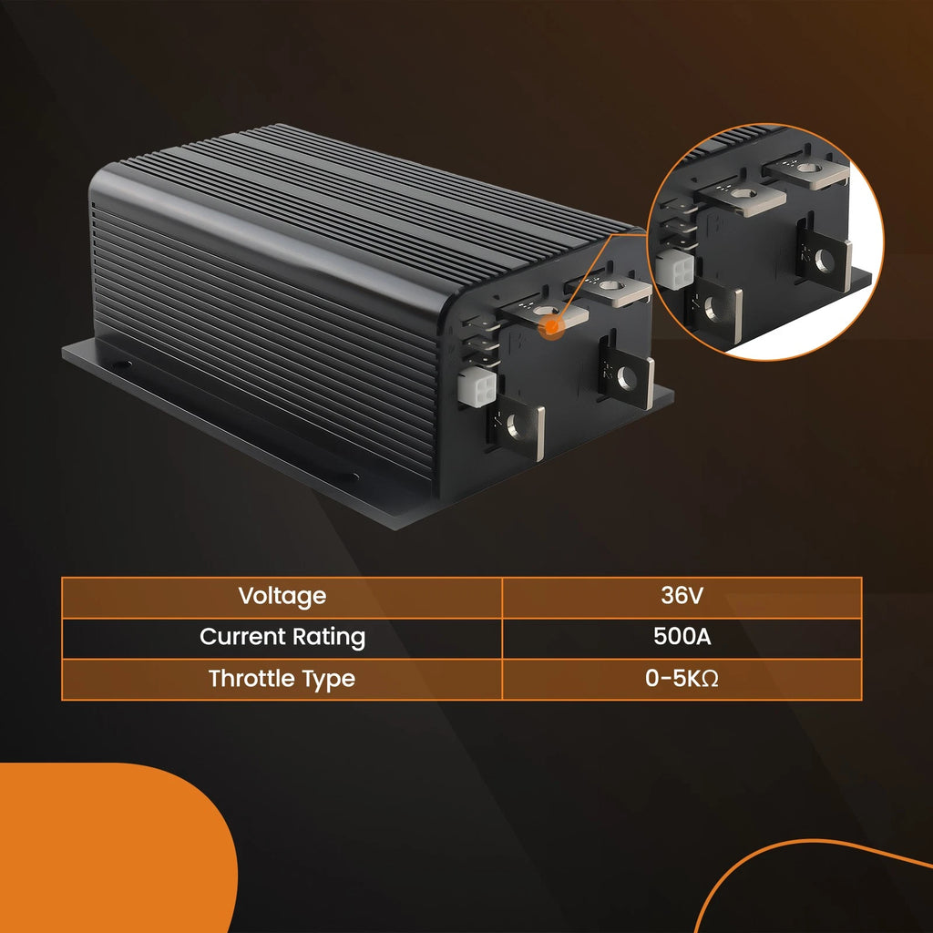 Controller 36V 500A 0–5KΩ for Golf Carts EZGO Club Car (2004–2015)