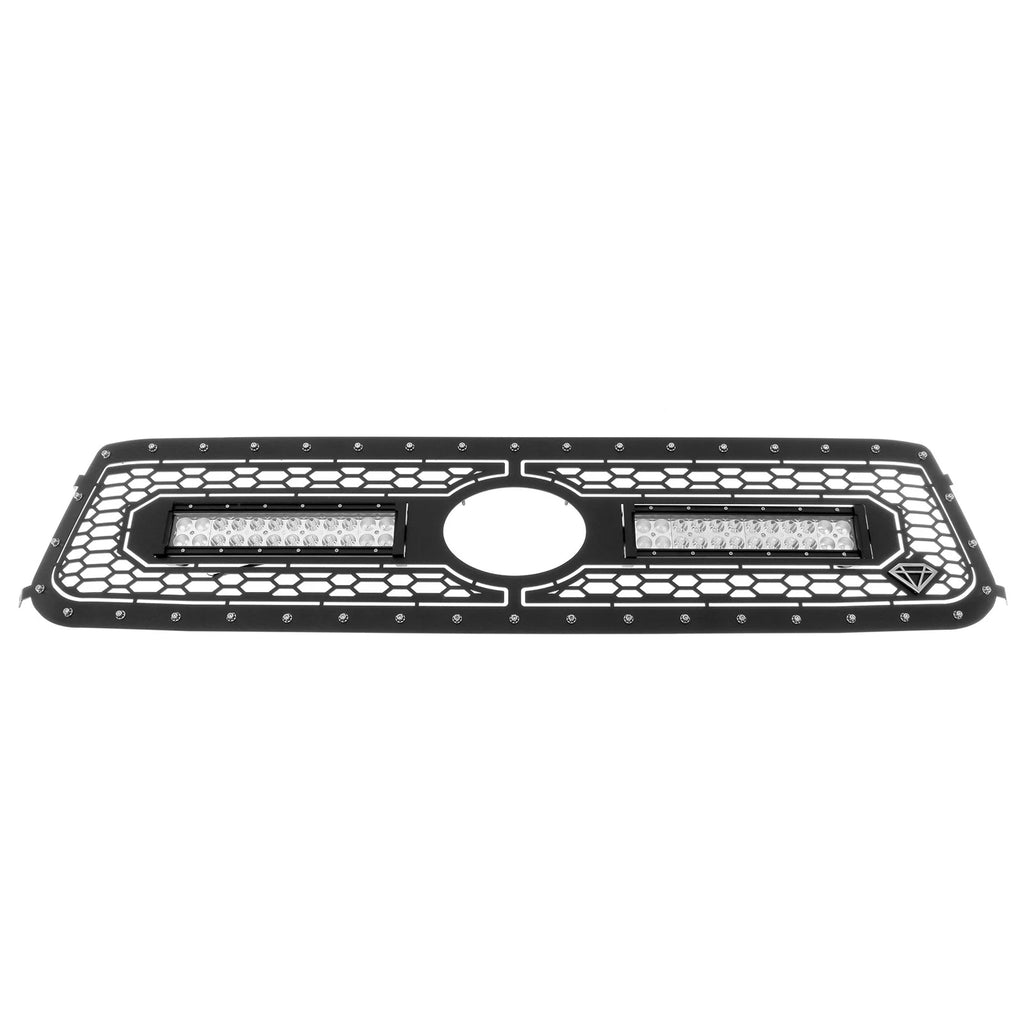 LED Grill for Toyota Tundra (2018-2019) - Stainless Black Mesh Rivet