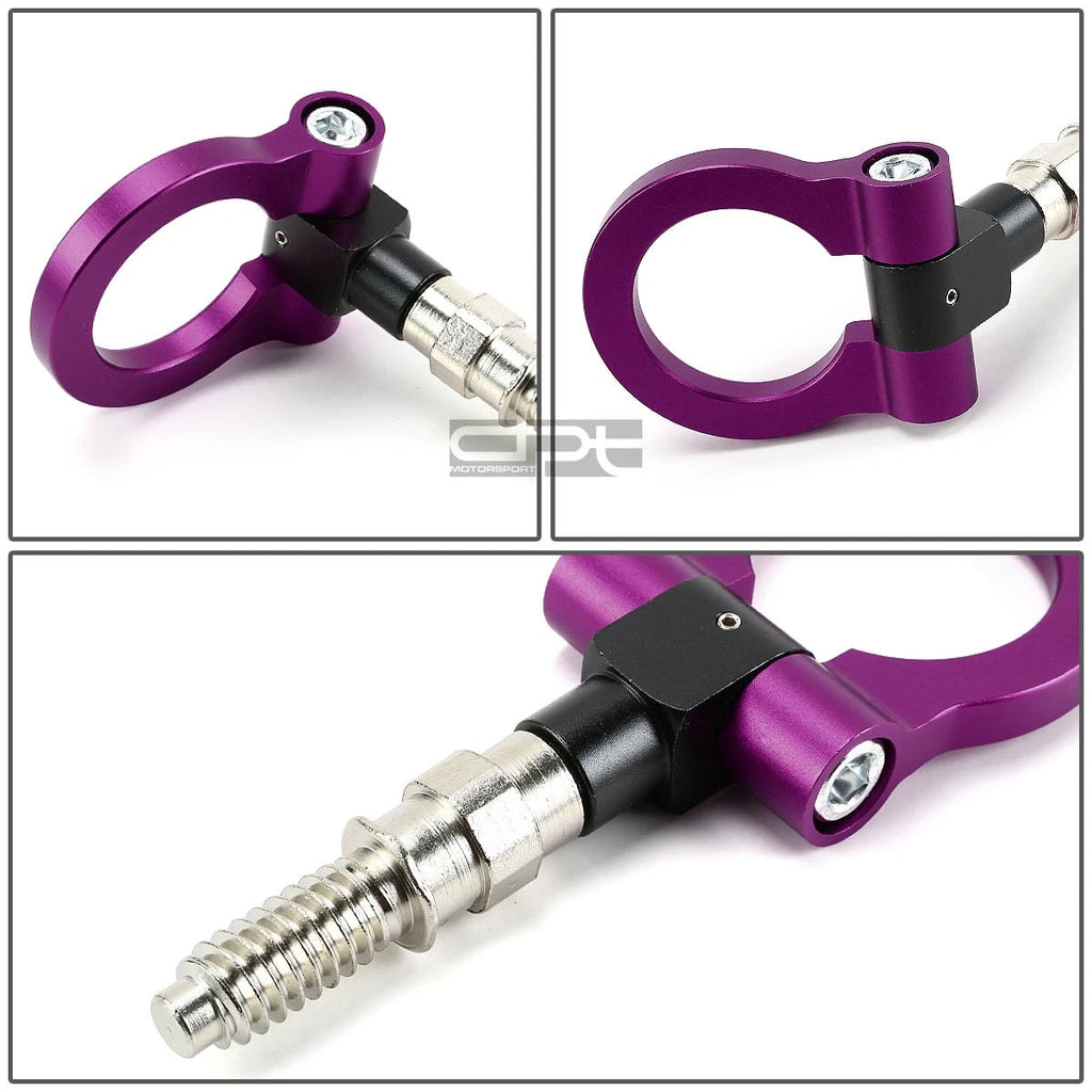 1.88" Aluminum Purple Racing Towing Hook Kit for European Cars
