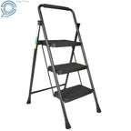 Folding Step Stool for 3 Step Ladder (330 lbs, Sturdy Steel, Anti-Slip)