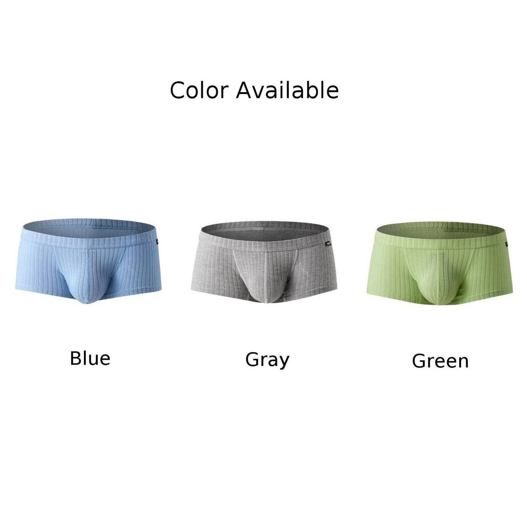 Elastic Boxer Trunks for Men (M-XXL) - Breathable Low Waist Underwear