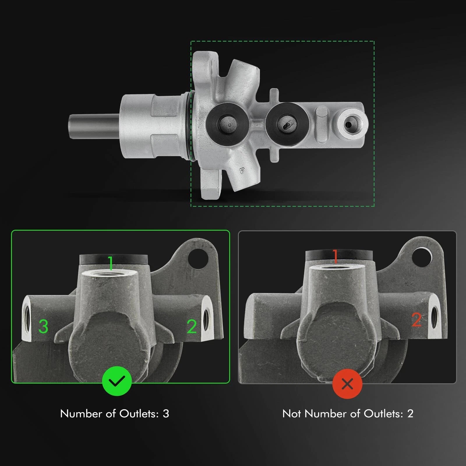 Brake Master Cylinder for BMW 525i 530i 540i M5 X5 740i (1996–2003)