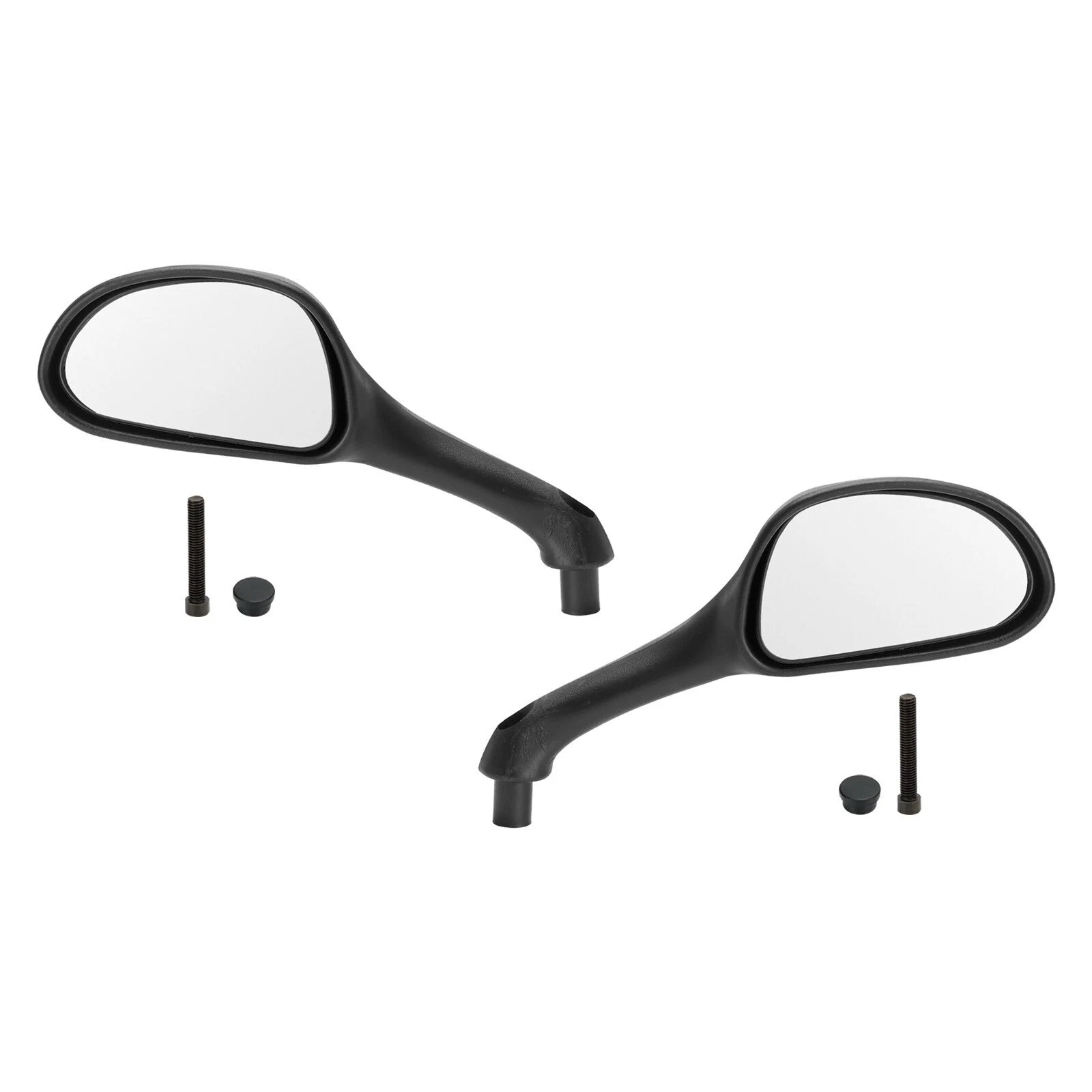 Black Pair of Rear View Mirrors for Gilera Runner 50 125 180 200 (1997–2009)
