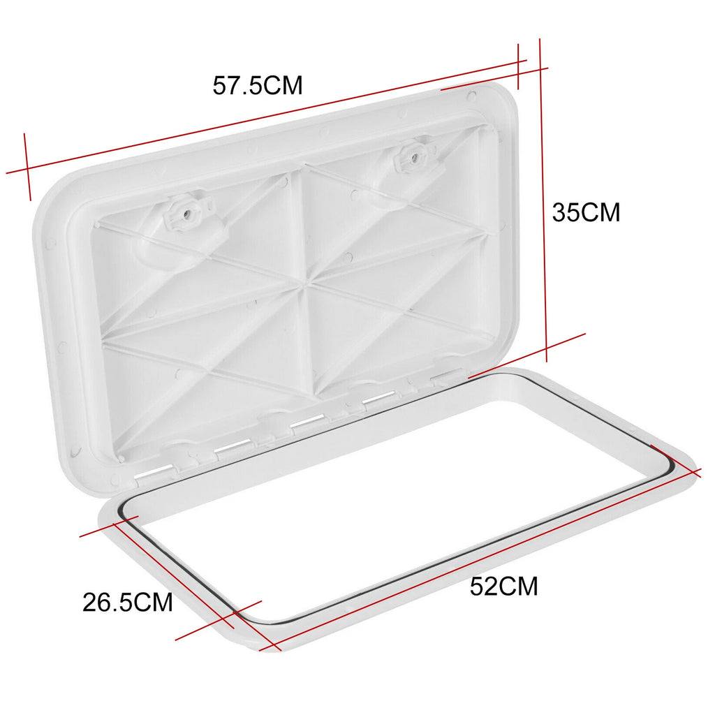 2Pk Deck Marine Access Hatch & Lid for Boat Caravan RV (24" x 14")